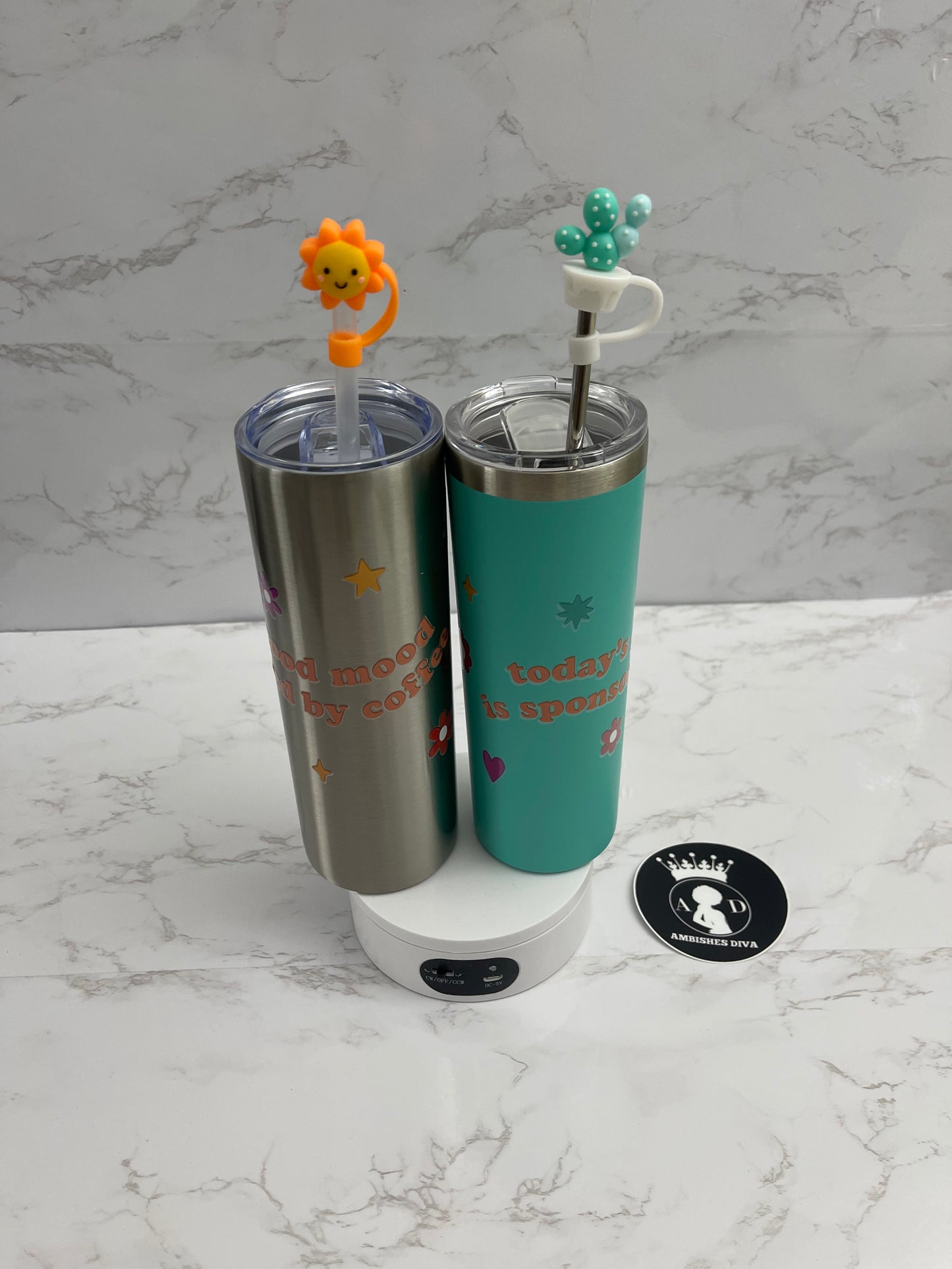skinny tumblers with lids