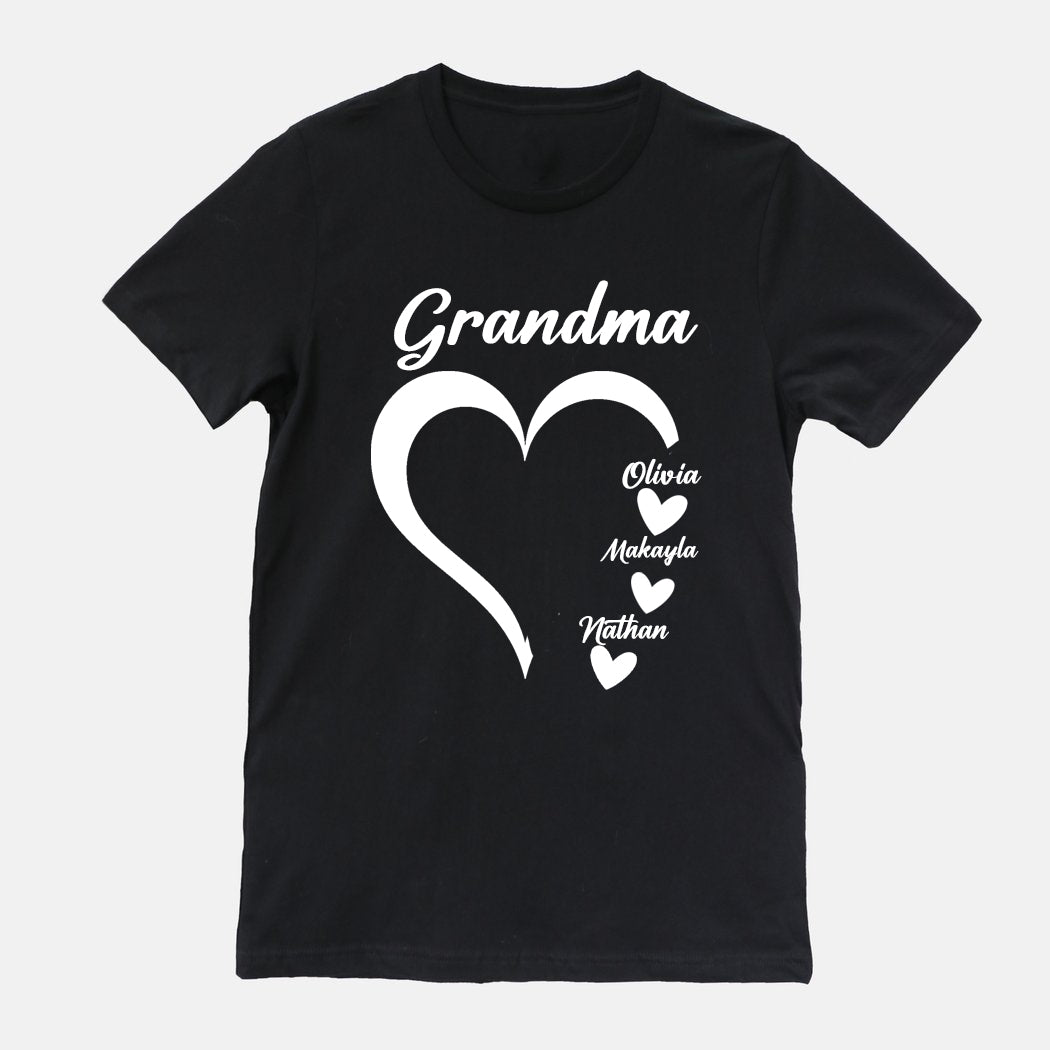 grandma shirts with grandkids names 