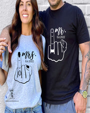 Cute couple matching shirts